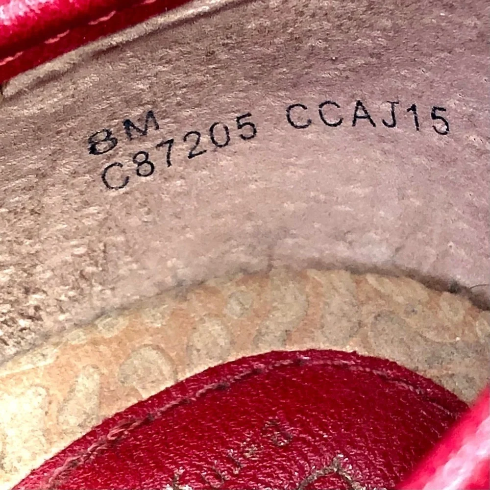 boc red geometric fabric espadrilles loafers 8